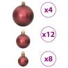 100 pcs Champagne & Brown Christmas Baubles - Shatterproof Decor