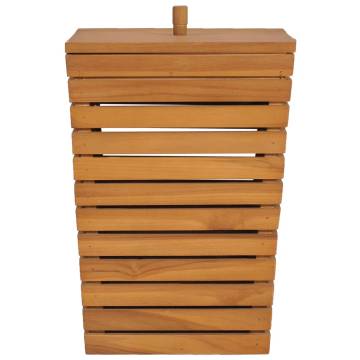 Laundry Basket 30x30x45 cm Solid Teak Wood | HipoMarket