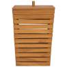 Laundry Basket 30x30x45 cm Solid Teak Wood | HipoMarket