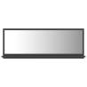 Stylish Grey Bathroom Mirror 100x10.5 cm - Durable Design