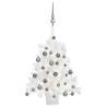 Artificial Pre-lit Christmas Tree with Ball Set White 65 cm Colour white Size 65 x 35 cm Quantity in Package 1 Number of Branch Tips 