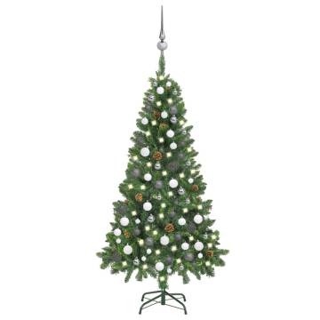 Artificial Pre-lit Christmas Tree with Ball Set - 150 cm