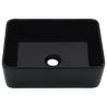 Ceramic Black Wash Basin 40x30x13 cm - Chic & Timeless