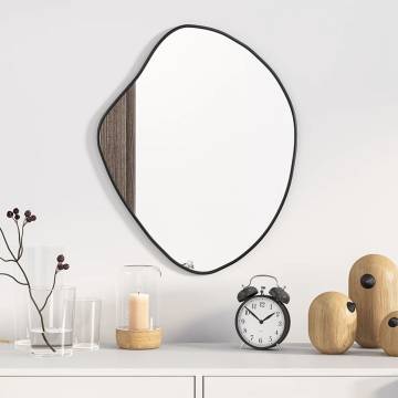 Wall Mirror Black 50x40 cm - Minimalistic Decor | HipoMarket