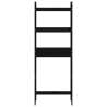 Stylish Black Toilet Rack - Solid Pine Wood (63x26x171 cm)