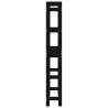 Stylish Black Toilet Rack - Solid Pine Wood (63x26x171 cm)