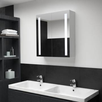 LED Bathroom Mirror Cabinet 60x14x62 cm - Stylish Storage