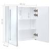 LED Bathroom Mirror Cabinet 60x14x62 cm - Stylish Storage