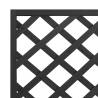 Black Solid Wood Fir Planter with Trellis | HipoMarket UK