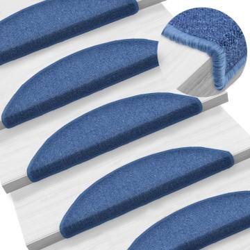 Blue Stair Mats 10 pcs - Non-Slip & Washable | HipoMarket