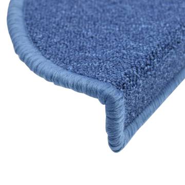 Blue Stair Mats 10 pcs - Non-Slip & Washable | HipoMarket