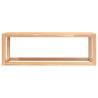 Towel Rack 60x20x20 cm Solid Walnut - Rustic Bathroom Storage