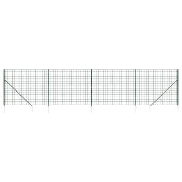 Wire Mesh Fence with Spike Anchors Green 1.6x10m - Secure Barrier