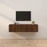 Wall-mounted TV Cabinets 2 pcs Brown Oak 80x34.5x40 cm Colour brown oak Quantity in Package 2 Width 80 cm 