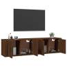 Stylish Wall-Mounted TV Cabinets - 2 pcs Brown Oak