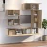 6 Piece TV Cabinet Set in Sonoma Oak | Stylish & Practical