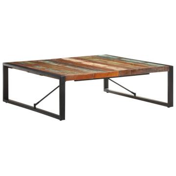 Industrial Coffee Table 120x120 cm - Solid Reclaimed Wood