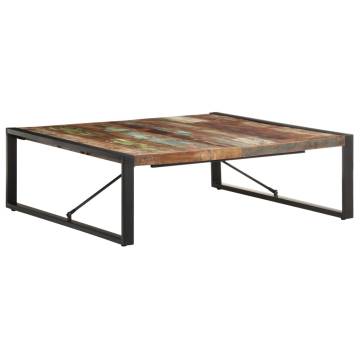 Industrial Coffee Table 120x120 cm - Solid Reclaimed Wood