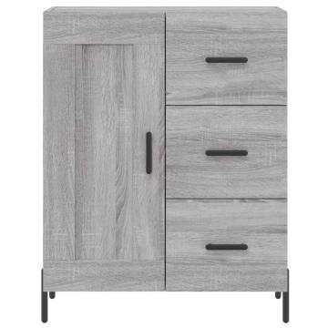 Stylish Highboard Grey Sonoma - Engineered Wood Storage