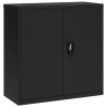 File Cabinet Black 90x40x90 cm - Durable Steel Storage Solution