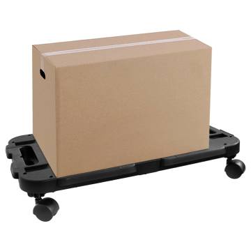 Transport Trolleys 2 pcs Black Polypropylene 200 kg - HipoMarket