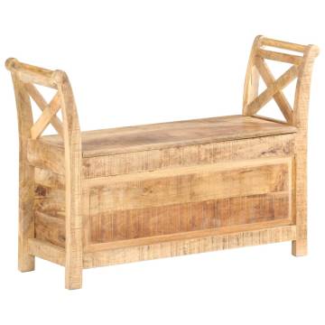 Solid Mango Wood Hall Bench - Stylish & Durable | HiPo Market