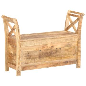 Solid Mango Wood Hall Bench - Stylish & Durable | HiPo Market