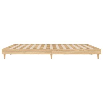 Sonoma Oak Bed Frame 140x200 cm - Stylish & Durable