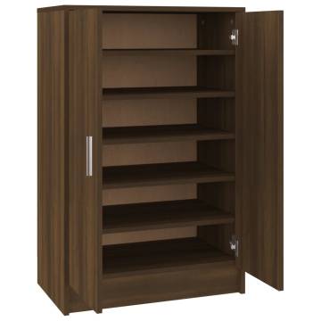 Shoe Cabinet Brown Oak 60x35 cm | Stylish Storage Solution