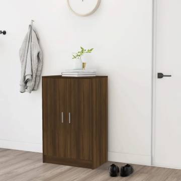 Shoe Cabinet Brown Oak 60x35 cm | Stylish Storage Solution