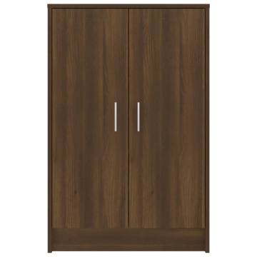 Shoe Cabinet Brown Oak 60x35 cm | Stylish Storage Solution