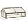 Greenhouse Grey 114x80 cm Firwood - Perfect for Your Garden