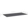 High Gloss Grey Bookshelf Boards - 4 pcs | HipoMarket