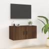 Wall Mounted TV Cabinet Brown Oak 80x34.5x40 cm Colour brown oak Quantity in Package 1 Height 40 cm Width 80 cm 