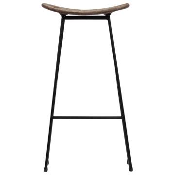 Bar Chairs Set - 2 Pcs Reclaimed Teak | HipoMarket UK