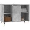 Stylish Concrete Grey Bathroom Cabinet - 80x33x60 cm