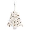 Artificial Pre-lit Christmas Tree with Ball Set White 65 cm Colour rose Size 65 x 35 cm Quantity in Package 1 Number of Branch Tips 