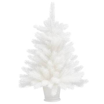 Pre-lit White Christmas Tree with Ball Set - 65 cm | HipoMarket