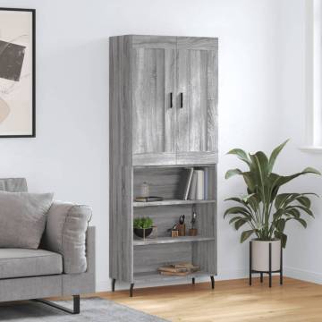 Highboard Grey Sonoma - Stylish Storage Solution | HipoMarket UK