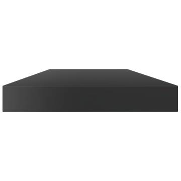 High Gloss Black Bookshelf Boards - 4 pcs | Hipo Market