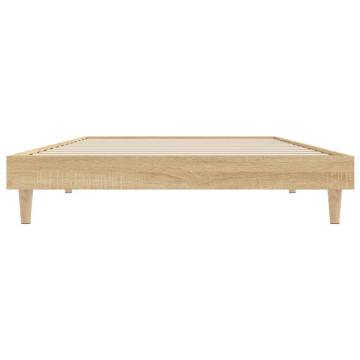 Sonoma Oak Single Bed Frame 90x190 cm | Durable & Stylish