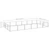 Dog Kennel Silver 18 m² Steel - Secure Outdoor Play Area