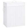 Bamboo Laundry Basket White 100 L Colour white Size 52 x 32 x 62.5 cm Quantity in Package 1 