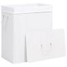 Bamboo Laundry Basket White 100L - Stylish & Functional