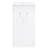 Bamboo Laundry Basket White 100L - Stylish & Functional