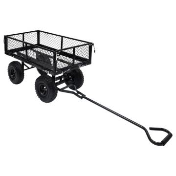 Garden Hand Trolley Black - 250 kg Capacity | HipoMarket