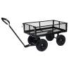 Garden Hand Trolley Black - 250 kg Capacity | HipoMarket