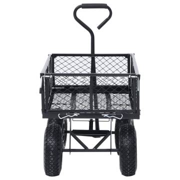 Garden Hand Trolley Black - 250 kg Capacity | HipoMarket