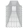 Arched Gabion Baskets - 3 pcs Galvanised Iron 400x30x4060 cm