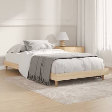 Sonoma Oak Bed Frame 100x200 cm - Quality Engineered Wood